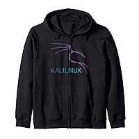 Cool Purple Kali Linux logo Zip Hoodie