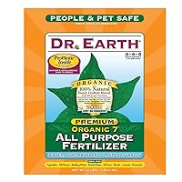 DR EARTH 706P Organic 7 All Purpose Fertilizer in Poly Bag, 4-Pound (Version may vary)