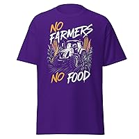 No Farmers No Food Cotton T-Shirt | Farming Agriculture Tee