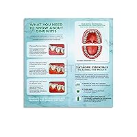 Dental Clinic Poster Dental Health Poster Dental Implant Dental Care Poster (7) Canvas Painting Posters And Prints Wall Art Pictures for Living Room Bedroom Decor 24x24inch(60x60cm) Unframe-style