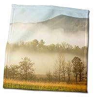 3dRose Foggy Morning, Cades Cove, Great Smoky Mountains NP, Tennessee - Towels (twl-260041-3)