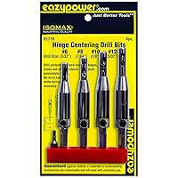 Eazypower 81779 Hinge Centering Drill Bits, 4-Pack