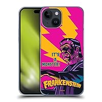 Head Case Designs Officially Licensed Universal Monsters It's A Monster Frankenstein Hard Back Case Compatible with Apple iPhone 15