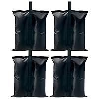 ABCCANOPY Canopy Weights 150 LBS Gazebo Tent Sand Bags,4pcs-Pack (Black)