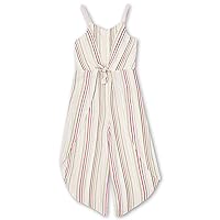 Speechless Girls', Sleeveless Stripe Jumpsuit, Pink, Small