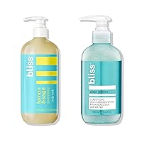 Clear Genius Clarifying Gel Cleanser + Soapy Suds Body Wash - Purify, Balance, and Hydrate - 6.4 Fl Oz & 17 Fl Oz - Vegan, Cruelty-Free, and Paraben-Free Skincare Set