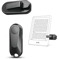 Remote Control Page Turner for Kindle Paperwhite Oasis Kobo eReaders, Camera Video Recording Remote Triggers, Page Turner Clicker for ipad Tablets Reading Novels with Wrist Strap Storage Bag