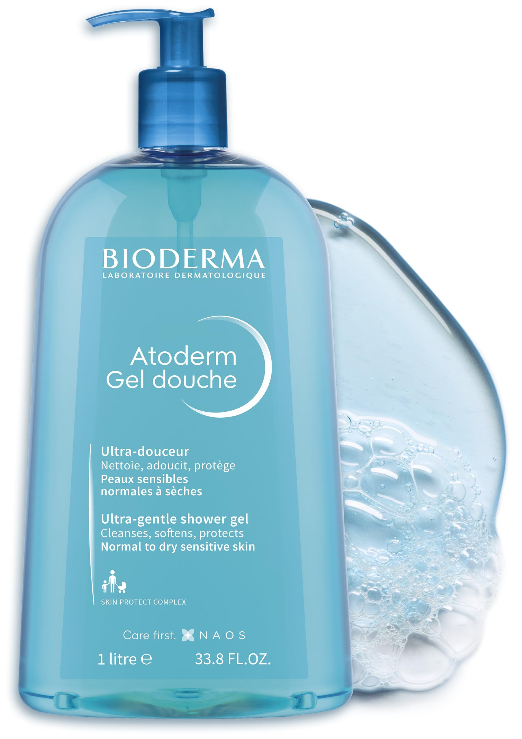 Bioderma - Atoderm - Hydrating Shower Gel - Moisturizing Face and Body Cleanser - Body Wash for Normal to Dry Sensitive Skin