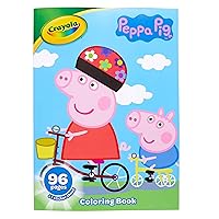 Crayola Peppa Pig Coloring Book with Stickers, Gift for Kids, 96 Pages, Ages 3, 4, 5, 6