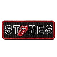 Rolling Stones Border No Filter Licks Patch English Rock Band Embroidered Iron On