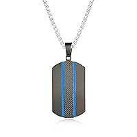 Premium Dog Tag Necklace for Men, Stylish Dog Tag Chains for Men, Birthday Gift for Father, Husband, Boyfriend, Comes with Elegant Packaging Box