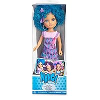 Nancy Curly Power Fashion Doll with Blue Hair, 16