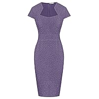 GRACE KARIN Women's Gorgeous Work Pencil Dress Cap Sleeve Sexy Bodycon Dress