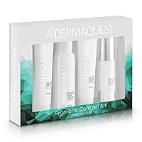 DermaQuest SkinBrite Pigment Control Kit - Anti Aging Sunscreen, B5 Serum & Hydrating Moisturizer - Age Spot Remover For Face - Balance Skin Tone and Hyperpigmentation