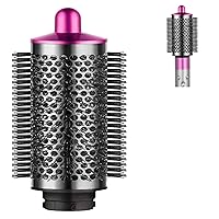 Large Round Volumizing Brush for Dyson Airwrap Attachments Bigger Round Brush Attachment for Dyson Air Wrap Styler, Fluff up and Volumize for Styling (Rose)