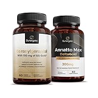 Premium Geranylgeraniol Plus Annatto Max DeltaGold – for Heart Health, Healthy Aging, Immune Support & Overall Wellness – Geranylgeraniol 60 Capsules – Annatto Max 60 Capsules