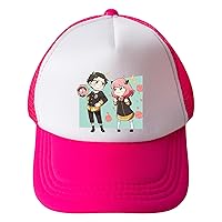 Boys Girls SPY×Family Cotton Snapback Hat Anime Casual Baseball Cap-Children Workout Sun Hat