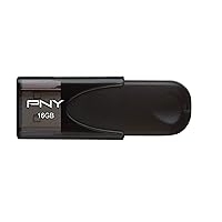 PNY - Attaché 4 16GB USB 2.0 Flash Drive - Black (P-FD16GATT4-GE)