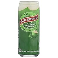 Taste Nirvana Real Coconut Water, Coco Real Premium Coconut Water, 16.2 Ounce Can
