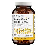 OmegaGenics EPA-DHA 720- Omega-3 Fish Oil Supplement - for Heart Health, Musculoskeletal Health & Immune System Health* - with DHA & EPA - 120 Softgels