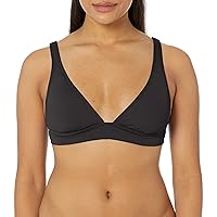 Billabong Women's Standard Aloha Banded Tri Bikini Top, Black Pebble, X-Large