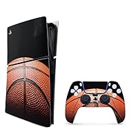 MightySkins Skin Compatible with Playstation 5 Slim Digital Edition Bundle - Basketball World | Protective, Durable, and Unique Vinyl Decal wrap Cover | Easy to Apply | Made in The USA