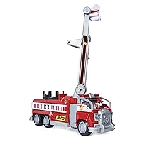 Paw Patrol, Marshall’s Transforming Movie City Fire Truck with Extending Ladder, Lights, Sounds and Action Figure, Kids Toys for Ages 3 and up