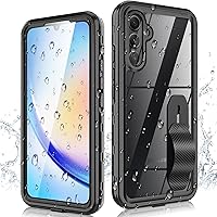 for Samsung Galaxy A34 5G Phone Case, Waterproof Case with Built-in Screen Protector, Full Body Dustproof Shockproof Rugged Heavy Duty Protection Case with Cell Phone Ring Holder for Samsung A34 5G