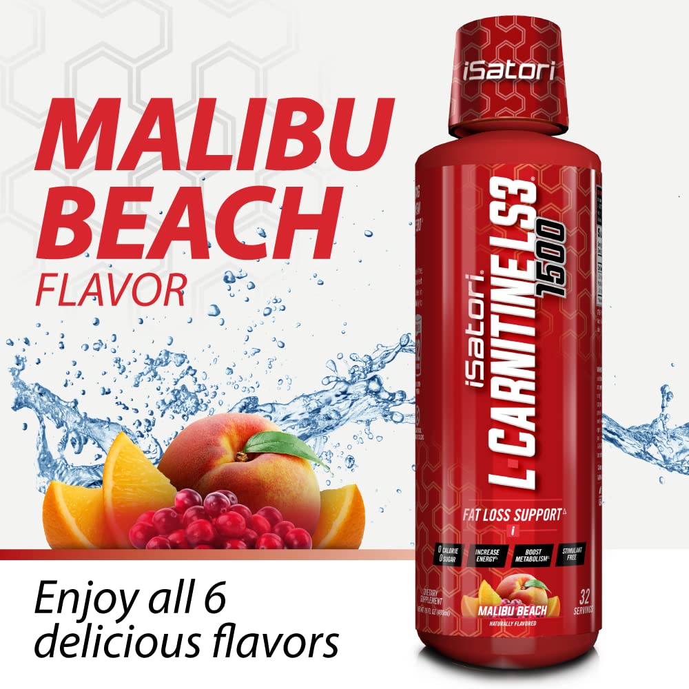 iSatori L-Carnitine LS3 Malibu Beach 1500mg (32 Servings) Ultra CLA (90 Softgels)