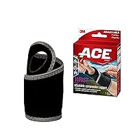 ACE Brand Adjustable Compression Wrist Support, Moderate Support for Weak, Sore or Injured Joints, Wrist Support Conforms to Wrist, One Size Fits Most