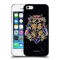 Head Case Designs Officially Licensed Harry Potter Hogwarts Crest 1 Deathly Hallows XXXI Soft Gel Case Compatible with Apple iPhone 5 / iPhone 5s / iPhone SE 2016
