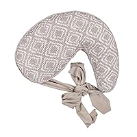 Boppy Anywhere Nursing Pillow Support, Latte Rattan with Stretch Belt that Stores Small, Breastfeeding and Bottle-feeding Support at Home and for Travel, Plus Sized to Petite, Machine Washable