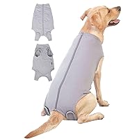 Dog Surgery Recovery Suit - After Spay, Abdominal Wounds Post Surgical Recovery, Anti Licking Breathable Dog Onesies for Small, Medium & Large Pet, Alternative Bandages Cone E-Collar