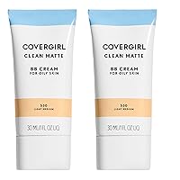 COVERGIRL Clean Matte Bb Cream for Oily Skin, Light Medium 530, 1 Fl Oz (2 Count)