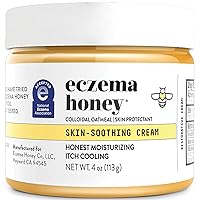 Original Skin-Soothing Cream - Organic Hand & Body Eczema Relief - Natural Honey Lotion for Dry, Itchy, & Irritable Skin (4 Oz)