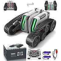 Remote Control Car, RC Cars with Tracked Double-Sided RC Crawler Driving 360° Rotating Lights RC Stunt Car Toy Gifts Presents for Xmas Birthday Chirstams Party Boys/Girls Ages 6+