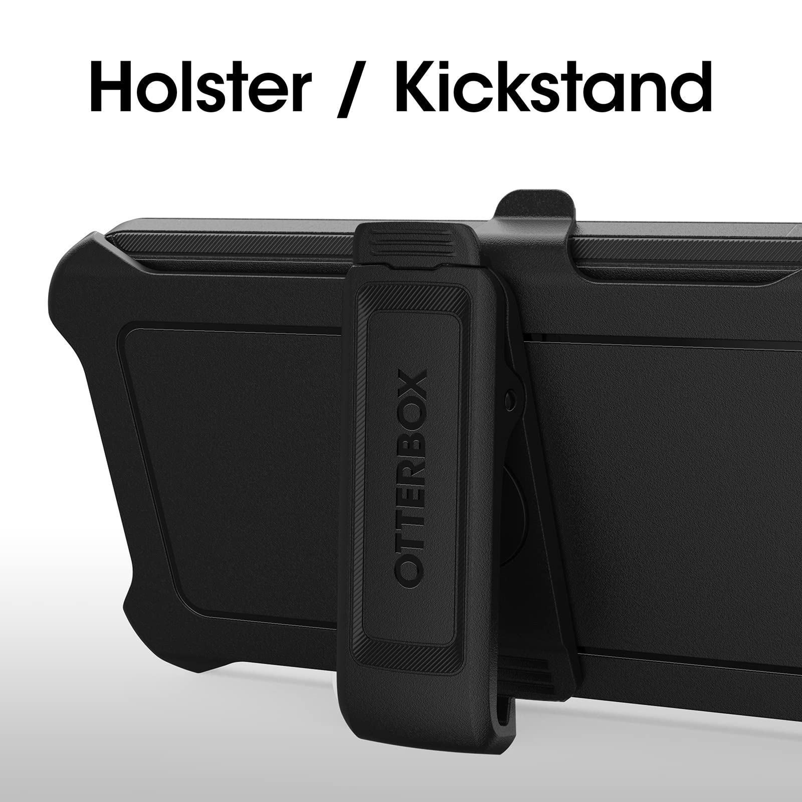 OtterBox Galaxy S23 Defender Series Case - BLACK, Rugged & Durable, with Port Protection, Includes Holster Clip Kickstand