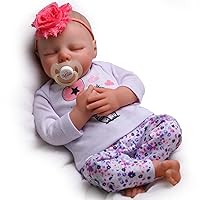 Lifelike Reborn Baby Dolls - 0-3 Months Baby Soft Body Realistic-Newborn Baby Dolls Real Life Baby Dolls with Feeding Kit & Gift Box for Kids Age 3 + or Collection3