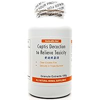 Coptis Decoction to Relieve Toxicity Extract Powder Tea 180g (Huang Lian Jie Du Tang) Ready-To-Drink 100% Natural Herbs