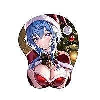 Anime 3D Mouse Pad with Wrist Rest Support Cartoon Creative Mouse Mat Chest Beauty Gaming Mousepad for Birthday Gift