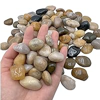 Pebbles Polished Gravel, Small Mixed Color Natural River Rocks,Decorative Stones for Aquarium Fish Tank Potted Succulent Plant Landscape Garden,0.5 to 1.2 inches (1LB)