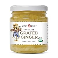 Organic Grated Ginger, No Artificial Ingredients, 6.7 oz (Pack of 1)