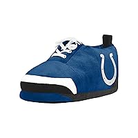 FOCO Mens NFL Team Logo Plush Oversized Sneaker Slippers