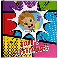 Etikids Personalized children's book. Personalized book with name. Personalized superhero book. Teaches them about self-esteem. 3+ years. Noah's Superpowers