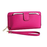Women Wristlet Wallet with Cell Phone Holder Zip Around Handbag …