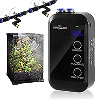REPTI ZOO Reptile Humidifier, Mini Automatic Misting System for Reptile Terrariums, Rainforest Spray System with Adjustable Spray Nozzles