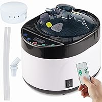 4L Large Capacity Home Sauna Steamer, Portable Steam Generator for Home Spa, Sauna Heater, Stainless Steel Pot with Timer&Gear Display for Relaxation, Remote Control