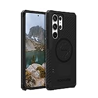Rokform - Galaxy S23 Ultra Case, Rugged Series, Samsung Protective Cover with RokLock Twist Lock, Drop Tested Military Grade Armor (Black)