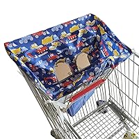 Lovely Trolley Cover Highchair Sleeve for Cartoon Print Kids Seat Cushion Pad Case for Supermarket Shopping Cart Supermarket Shopping Cart Cushion Sleeve Portable Traveling Seat Cover