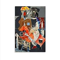 Collage Artist Romare Bearden Art Poster Abstract Art Poster (8) Canvas Poster Wall Art Decor Print Picture Paintings for Living Room Bedroom Decoration Unframe-style 16x24inch(40x60cm)